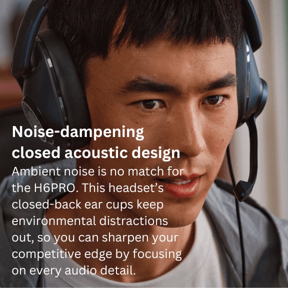 EPOS | SENNHEISER H6PRO Closed Closed Acoustic Gaming Headset | Shopee ...