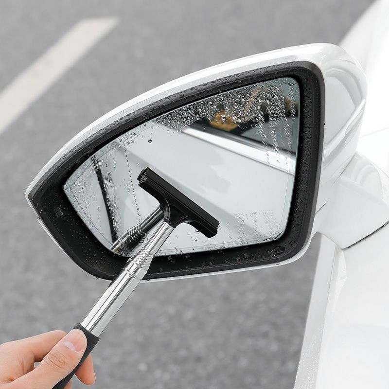 Car Rearview Mirror Retractable Rain Wiper, Rainproof Windshield