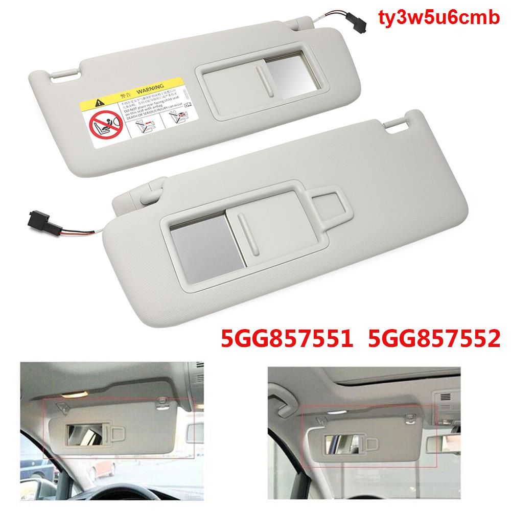 ☽☄ For Golf 7 MK7 Car Front Sun Visor Panel With Makeup Mirror For VW Golf 7 SportsVan Jetta MK7