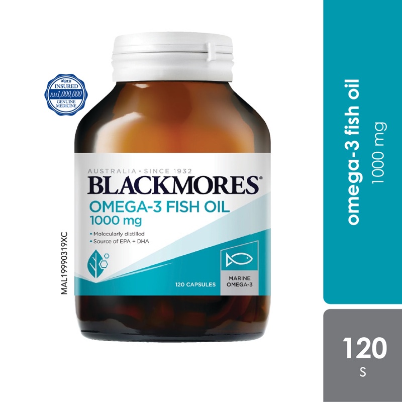 Blackmores Fish Oil 1000mg 120s Source of EPA + DHA Shopee Malaysia