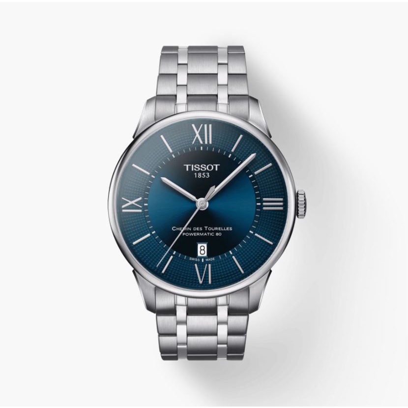 Tissot Chemin des Tourelles Powermatic 80 T0994071104800 Shopee