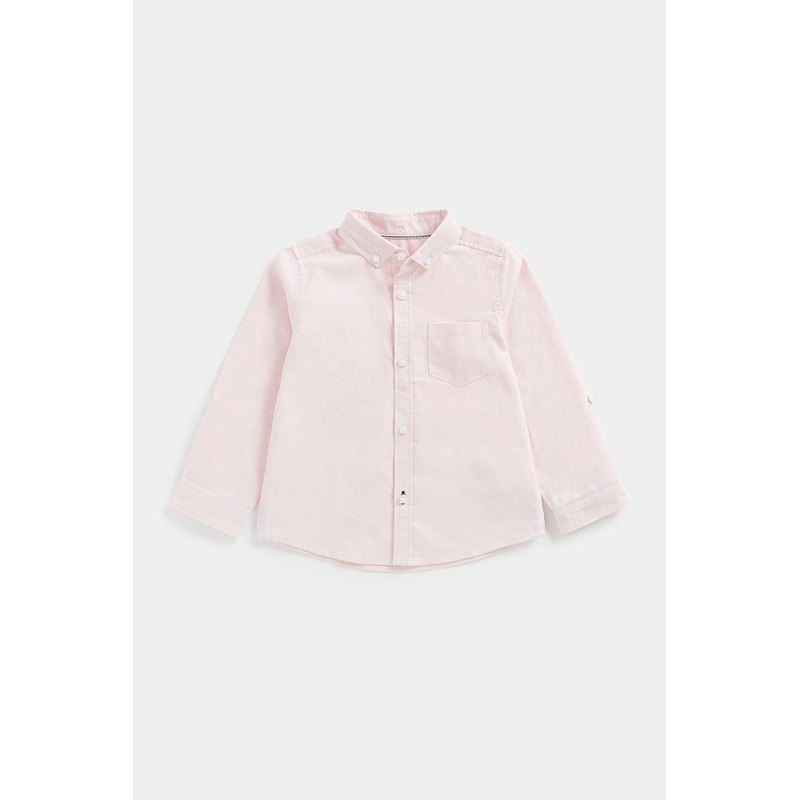 Mothercare Pink Linen Blend Shirt