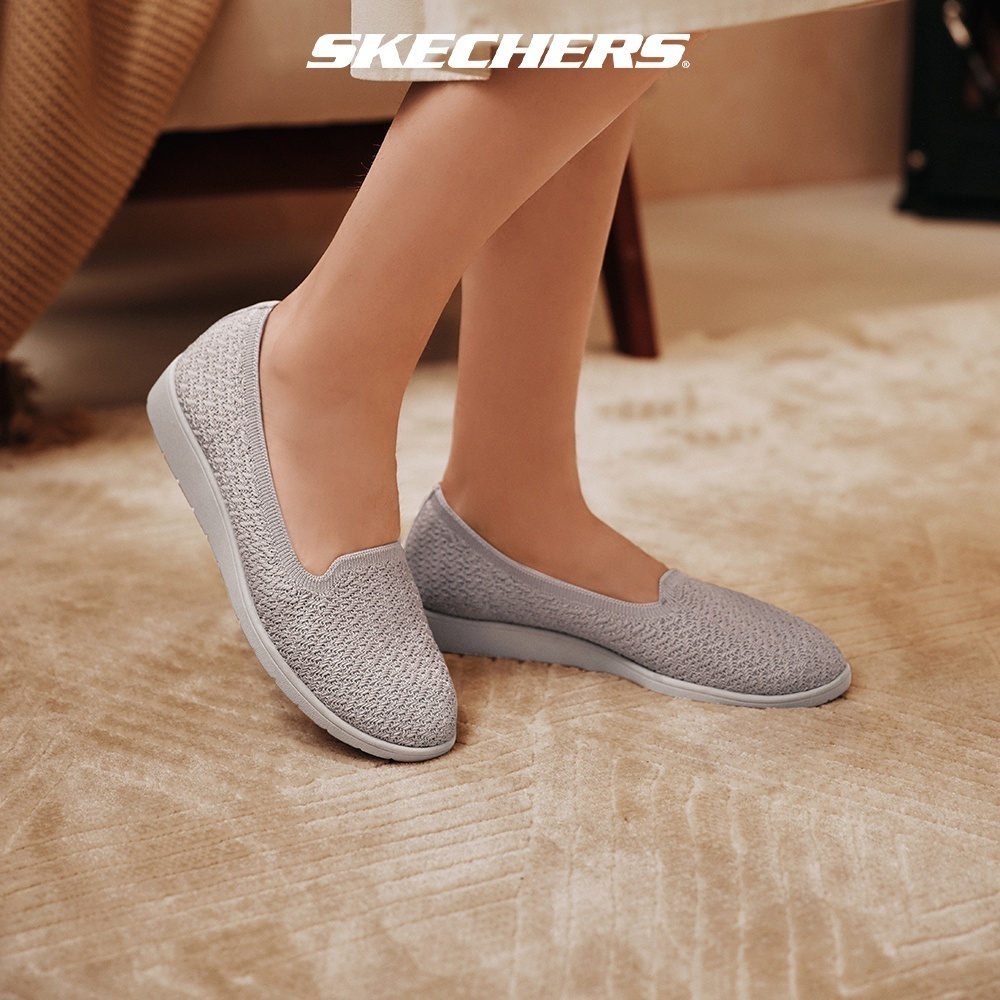 Skechers Women Modern Comfort Cleo Flex Wedge Shoes 158737 TPE