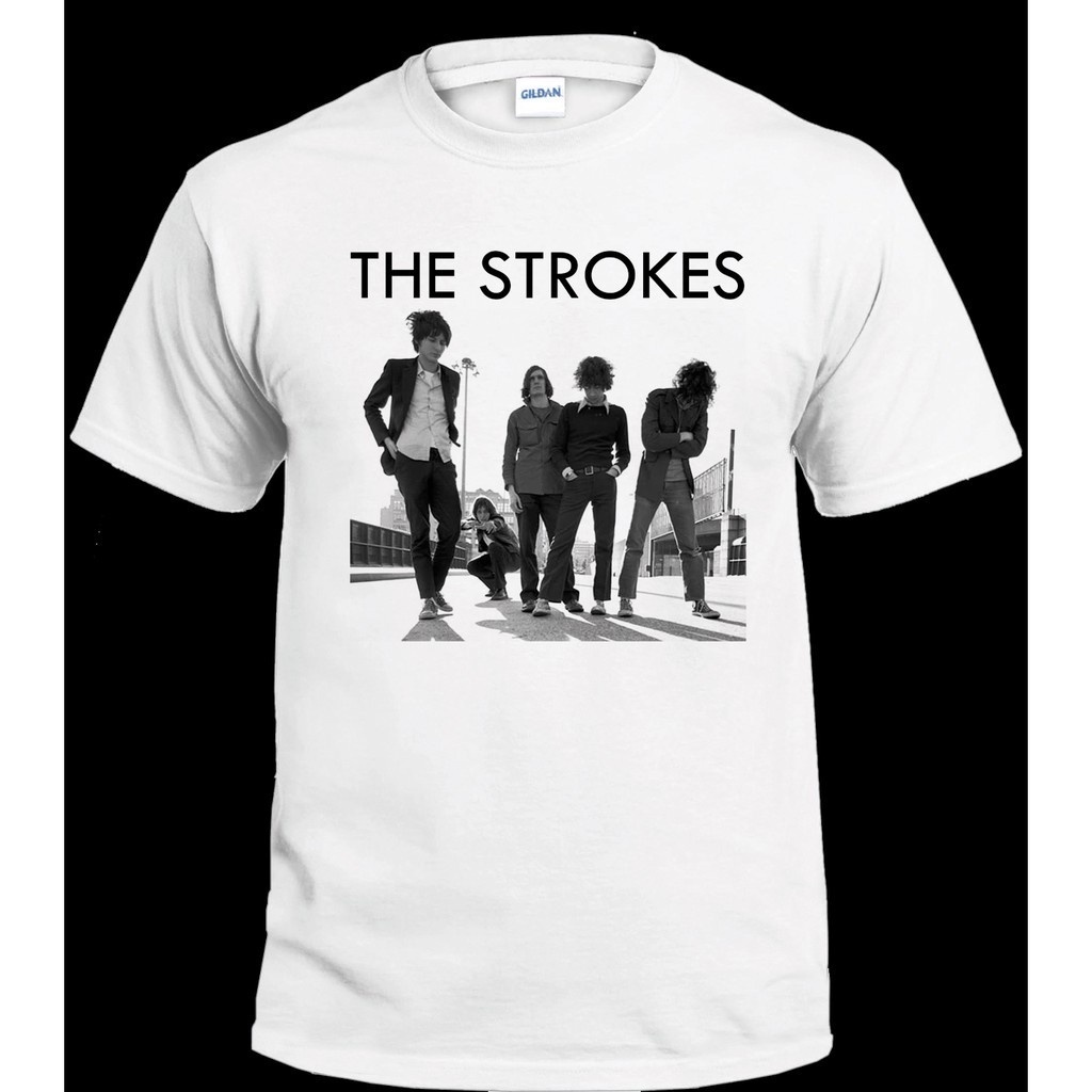 THE STROKES BAND 100 COTTON TSHIRT UNISEX GRAPHIC PRINTED Shopee Malaysia