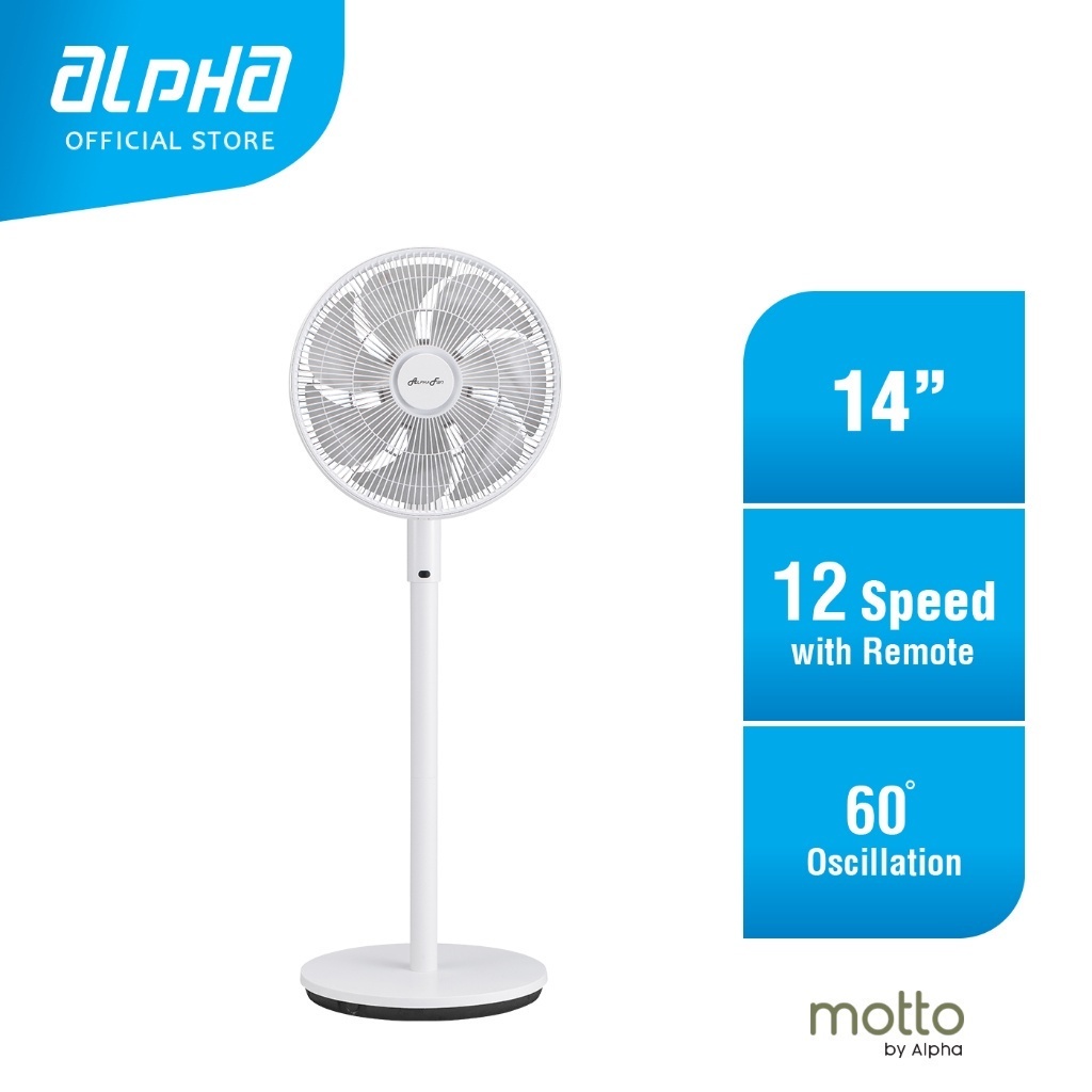 Alpha Motto DC Motor Stand Fan with 7 Blades (14") SF60 Shopee Malaysia