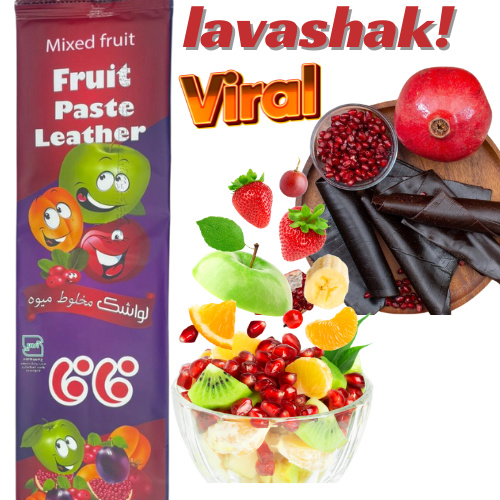 Lavashak fafa Fruits Paste Leather +50G Fruit bar mixed fruits flavor