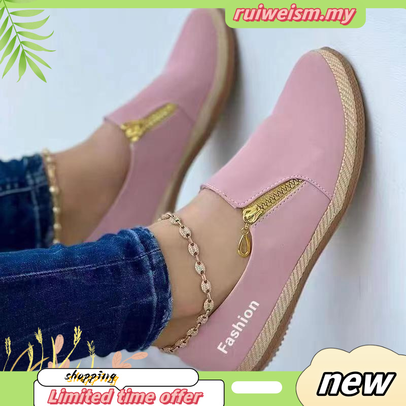 Raya Ready Stock Kasut Sukan Perempuan Plus Size 35 43 Slip On Shoes