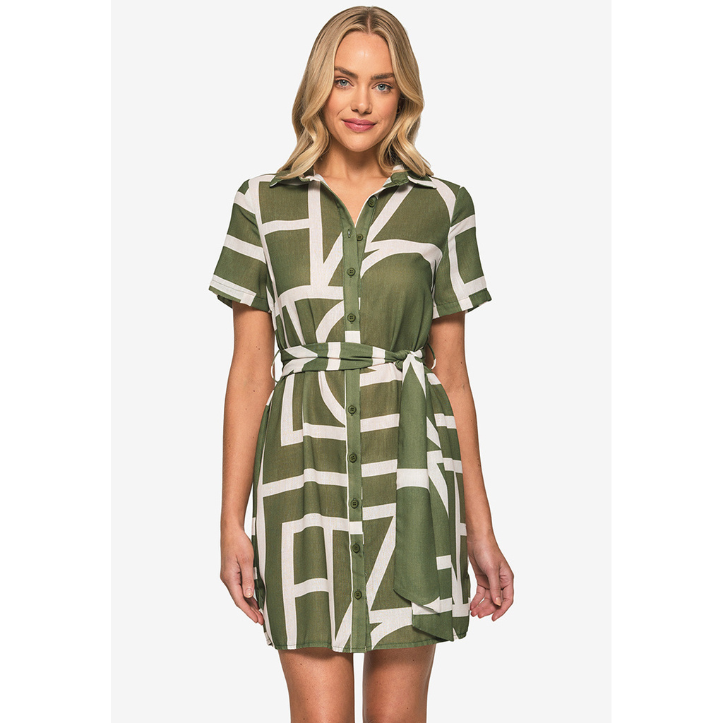 Style State - Button Down Abstract Dress (Female) | Shopee Malaysia