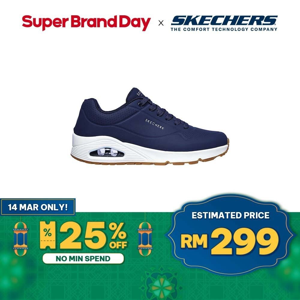 Skechers Men SKECHERS Street Uno Stand on Air Shoes - 52458-NVY ...