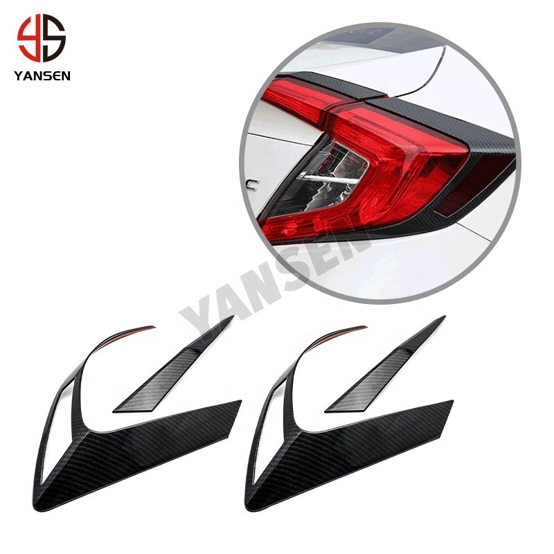 2022 accessories Carbon Fiber Rear Tail Light Molding Cover Trims for