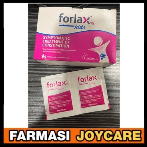 Forlax Kids Adult Macrogol 4000 For Constipation 4g 1 Sachet Exp 10