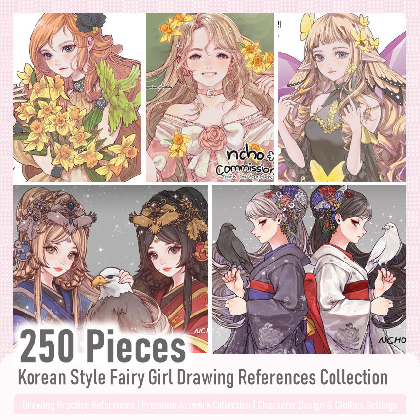 🔥 Drawing References Illustration -Korean Style Fairy Girl References ...