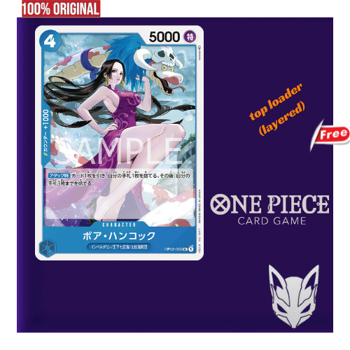 ORIGINAL 4x cards playset deck Boa Hancock Character OP02-059 UC optcg ...