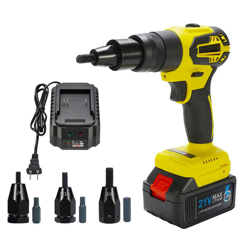 KF8026 Electric Rivet Pulling Gun 21V Rechargeable Rivet Nut Gun ...