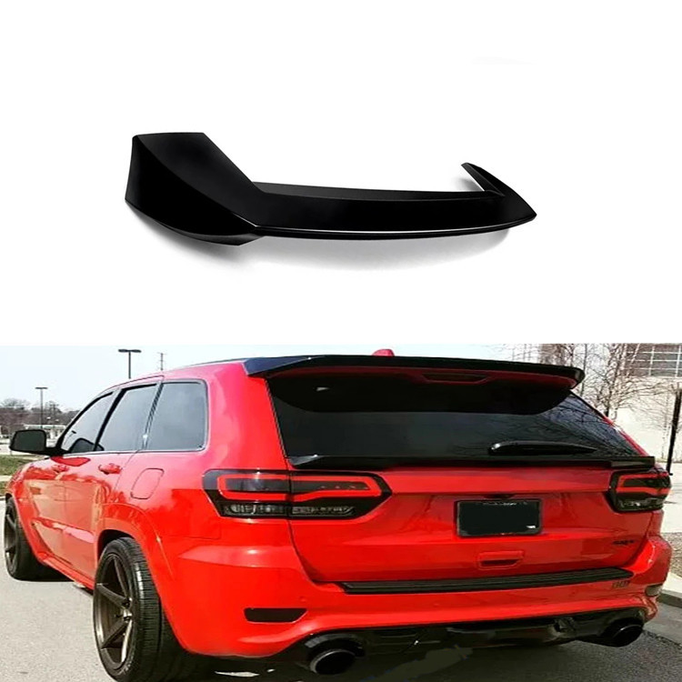 Glossy Black/Carbon Fiber Rear Trunk Spoiler Rear Roof Lip Wing Spoiler