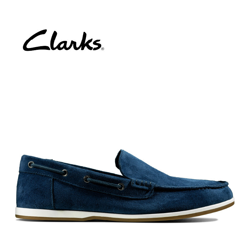 Clarks Mens Casual Morven Sun Navy Shopee Malaysia