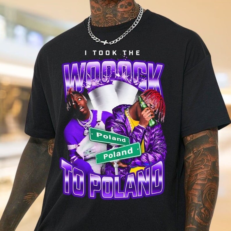 Vintage 90s I Took The Wock To Poland T Shirt Lil Yachty Bootleg Style Shirt Retro 90s Fans Lil 6337