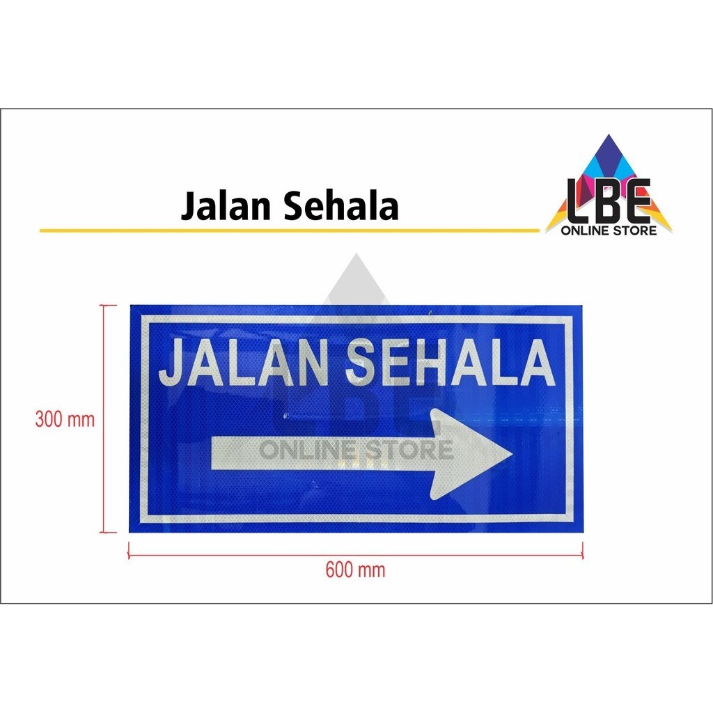 JALAN SEHALA Reflective Road Sign | Shopee Malaysia