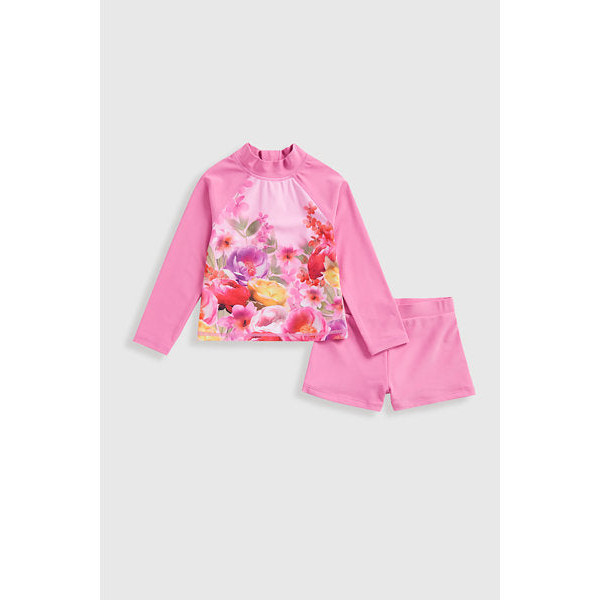 Mothercare Floral Sunsafe Rash Vest And Shorts Set Upf50+ | Shopee Malaysia
