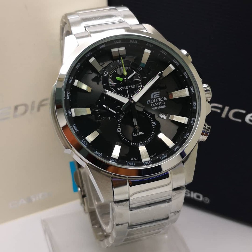 Casio Edifice EFR 303 All Function Stainless Steel Men Watch with Box Shopee Malaysia