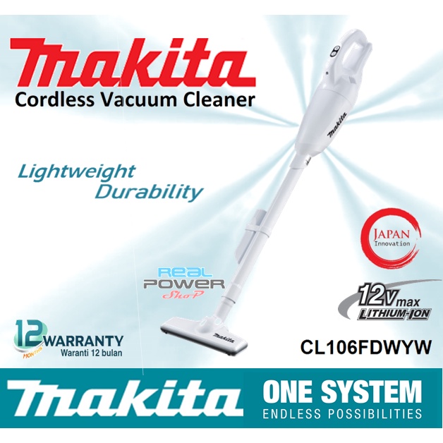 Makita Cordless Vacuum Cleaner CL106DWYW [ Ready stock / Full Set New