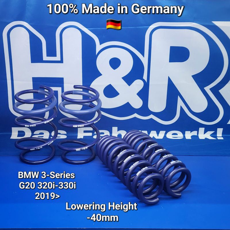 H&R 21-22 BMW 330e Sedan G20 Sport Spring (Incl. Adaptive Susp.) main image 0