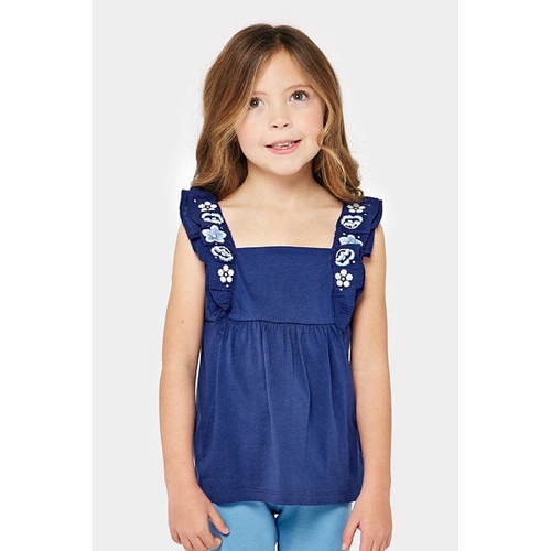 Mothercare 2 Pack Broderie Frill T-Shirts