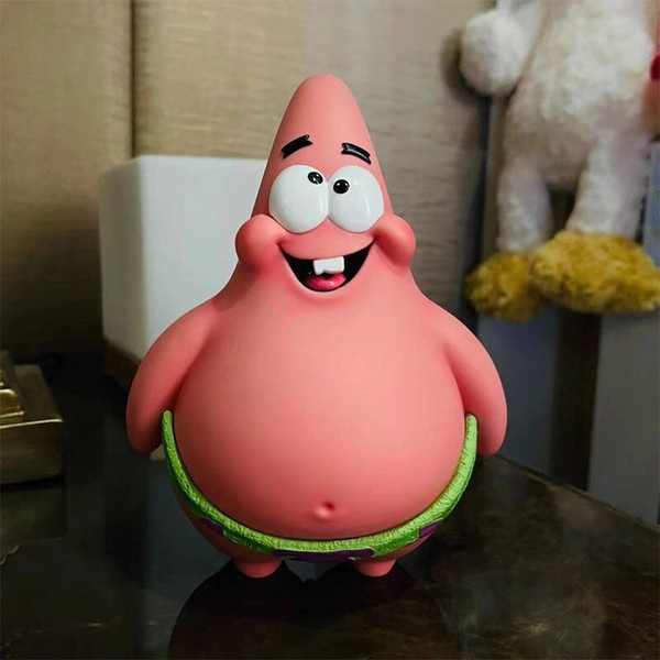 Spongebob SquarePants Peripheral Fat Buttocks Pie Big Star Cute Figure ...