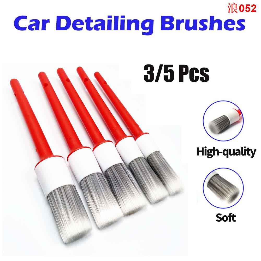 3/5pcs Car Detailing Brush Set Auto Wheel Interior Air Conditioner Vent