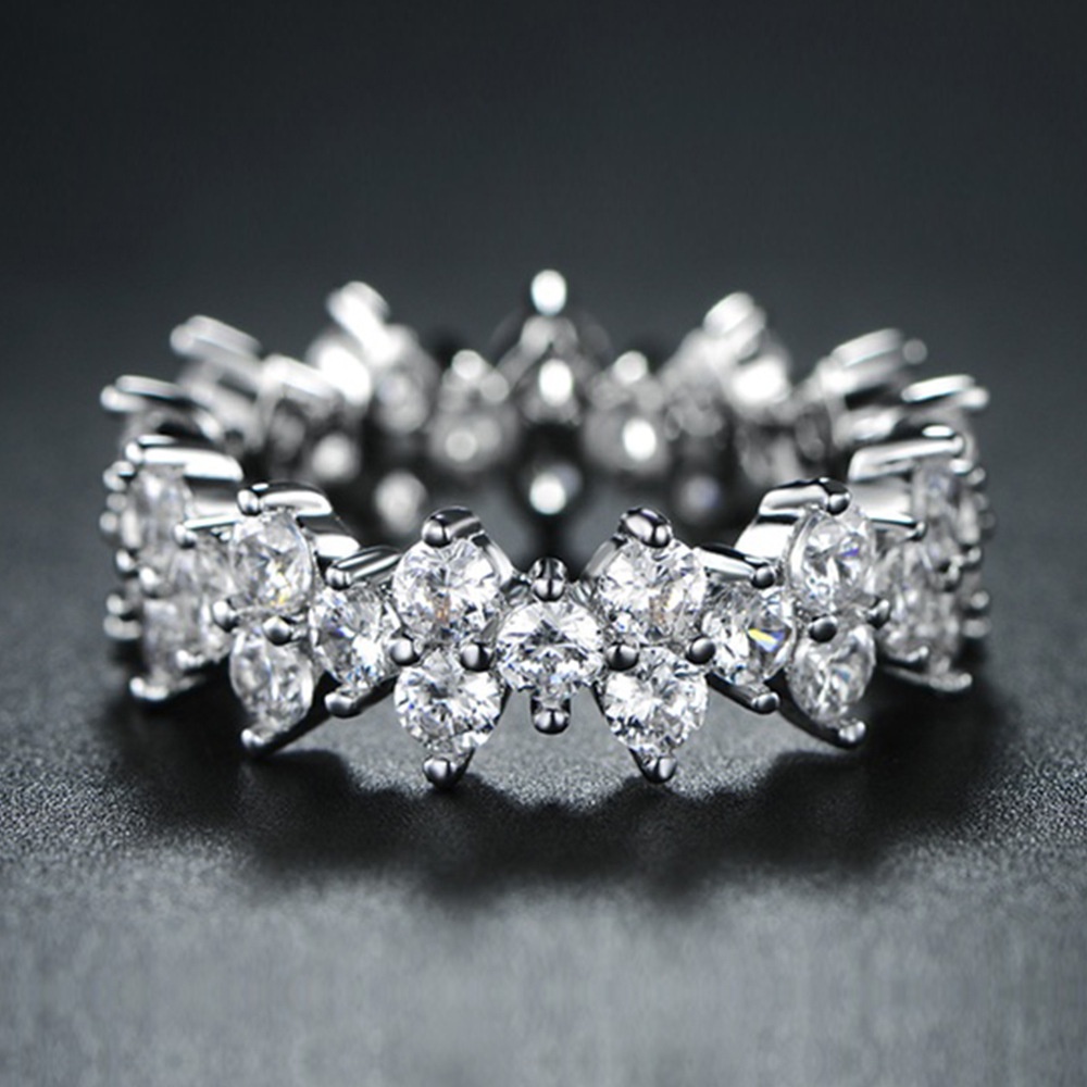 LALA.Ladies Index Finger Ring Whole Circle Full Inlaid Zircon Super ...