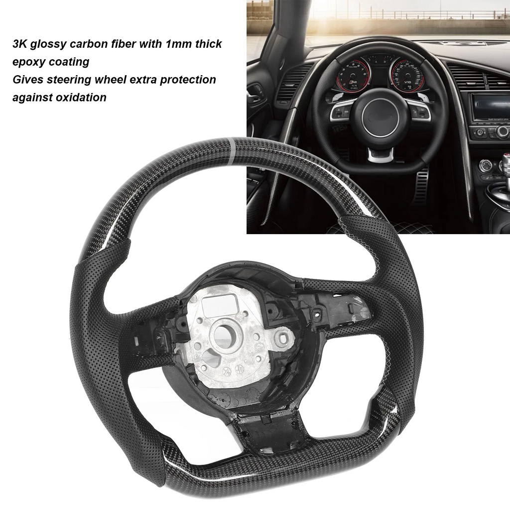 Perforated Leather & Microfiber Steering Wheel Cover – Fits Porsche Cayenne 2003-2010
