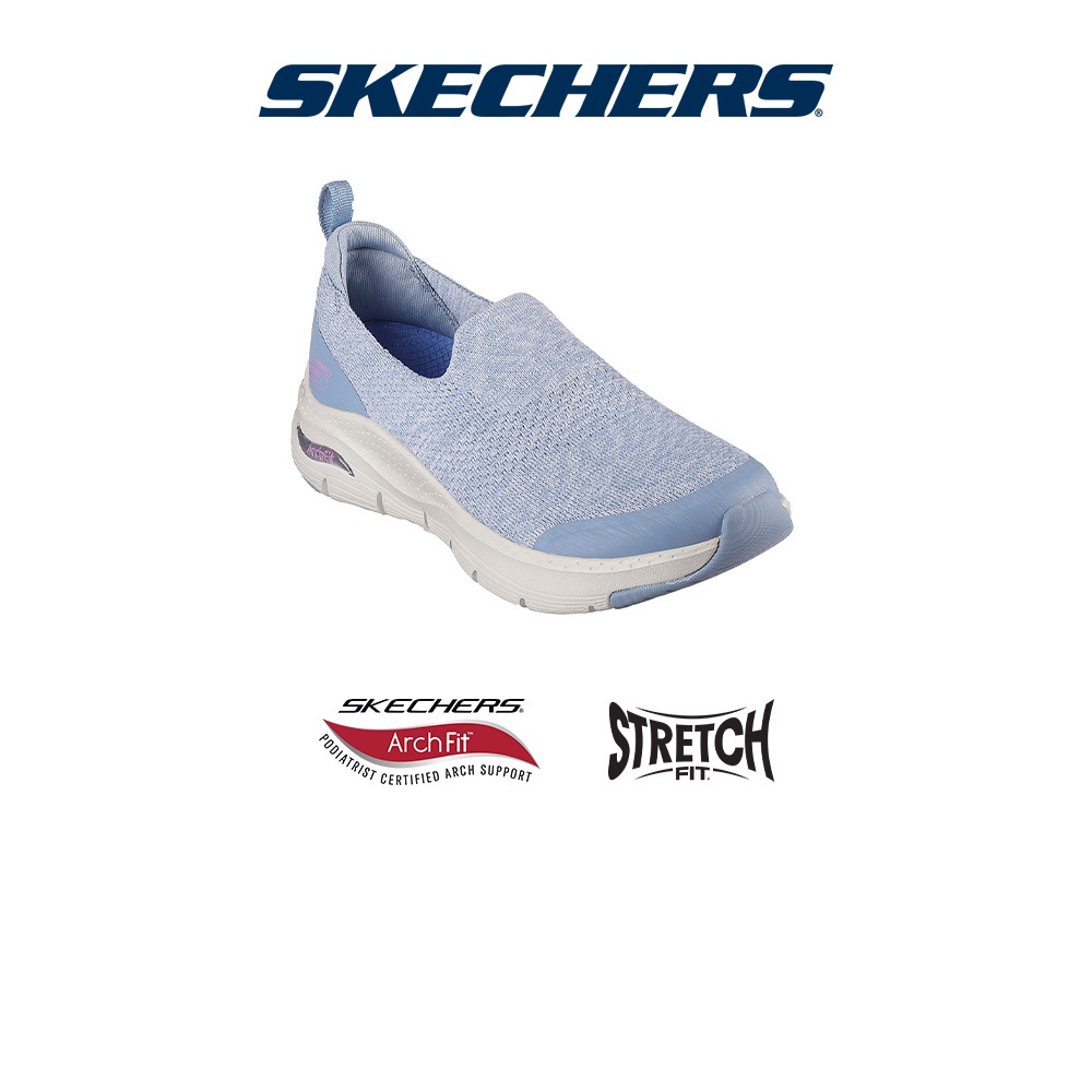 Skechers Women Sport Arch Fit Shoes - 149563-BLU Perempuan | Shopee ...