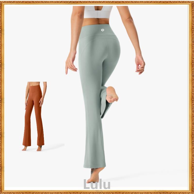 Lu New Style Flared Pants Yoga Women Casual High Waist Hip-Lifting ...