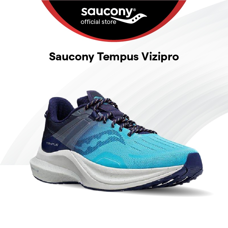Saucony Tempus Vizipro Road Running Comfy Shoes Men's - Night Lite ...