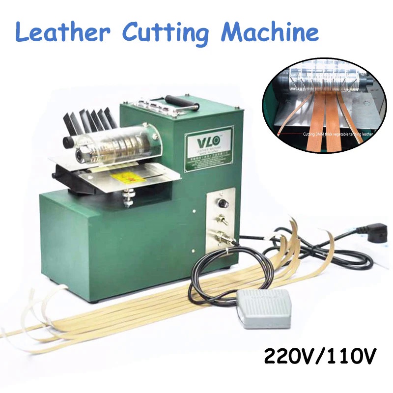 Leather Strip Belt Strap Cutting Machine with Edge Folding Leather