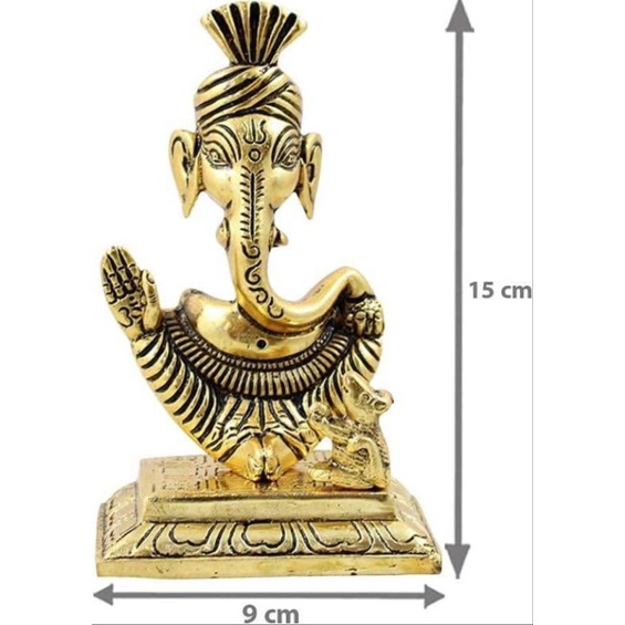 Oxidized Ganesha Idol for Pooja, Return Gifts for Housewarming and Indian Festival, Ganesh