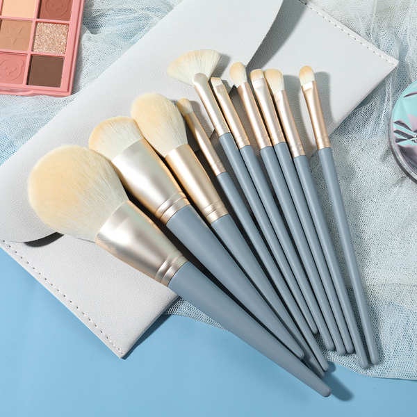 Brush 10 Set Berus Solek Set Lengkap Pelajar Profesional Pemula Eye Shadow Bulu Lembut 7165