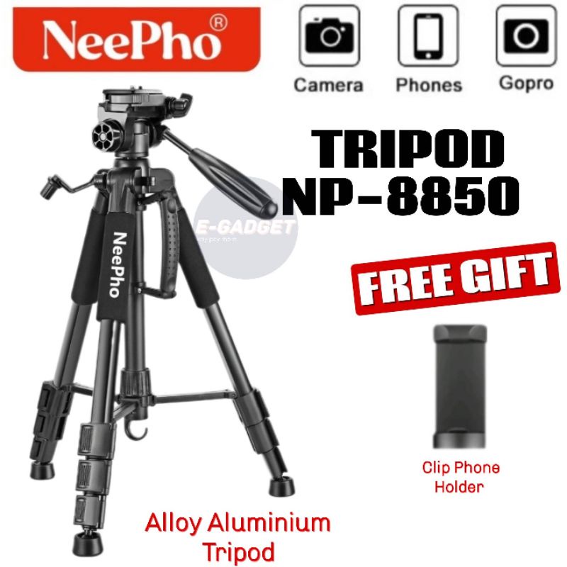 PROFESSIONAL TRIPOD 54-175CM NEEPHO NP-8850 PHONE/CAMERA STAND PREMIUM ...