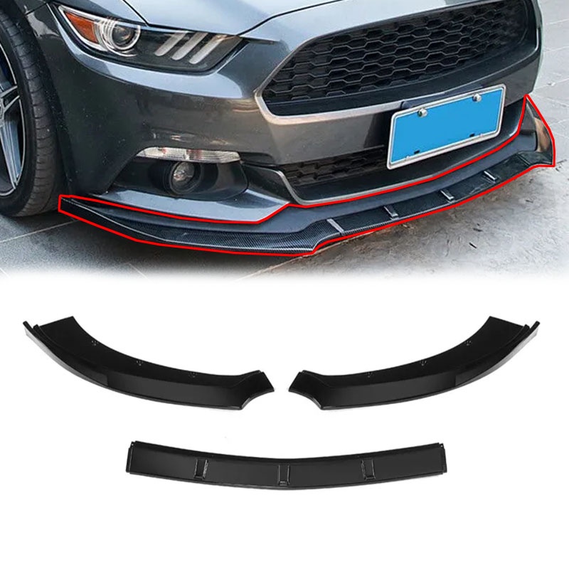 Car Front Bumper Body Kit Spoiler Lip For Ford Mustang Ecoboost GT V6 2015 2017 Shopee Malaysia