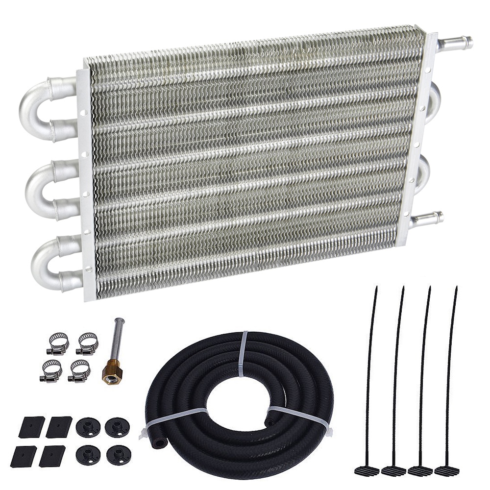 Universal 6 Row Aluminum Engine Tube and Fin Racing Transmission Oil ...