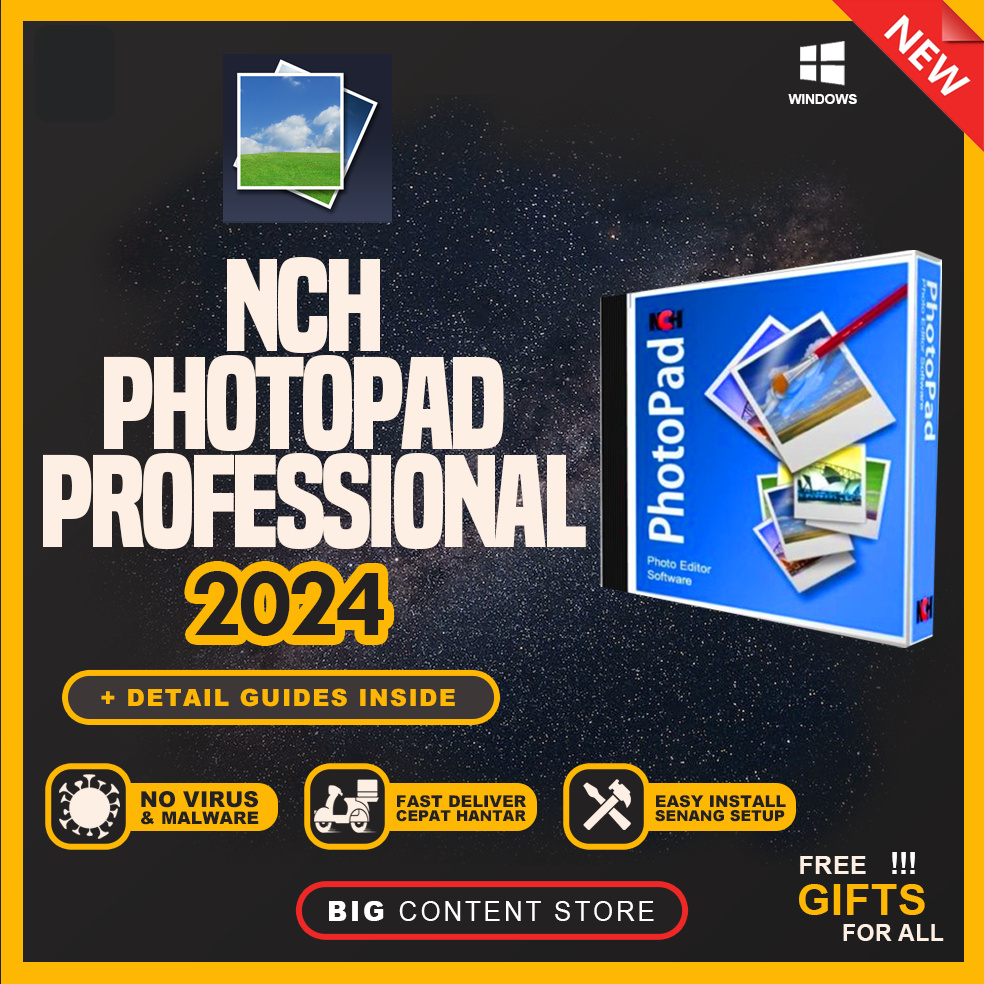 NCH PhotoPad Professional 13.57💯 EASY INSTALL SOFTWARE 💯 LIFETIME ...