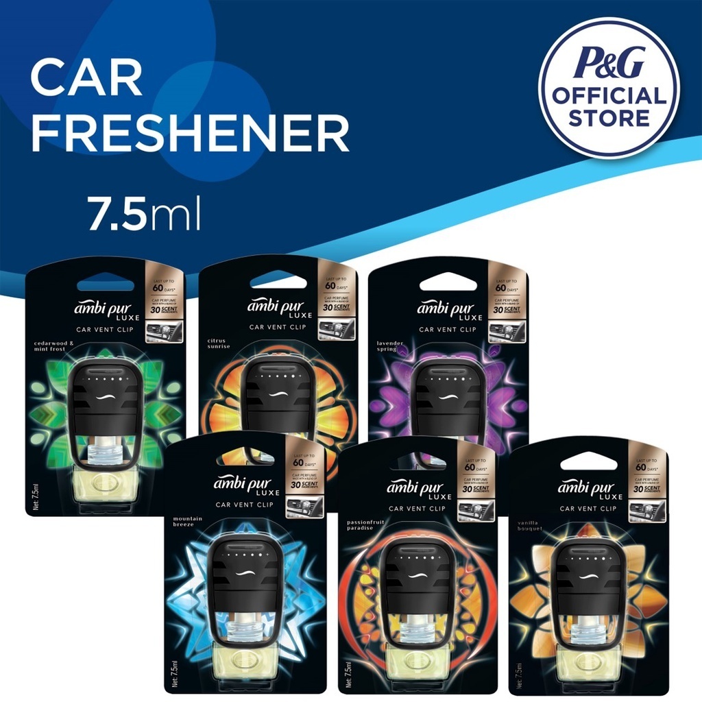 Ambipur Car Air freshener Premium Clip After Tabacco 7.5 ml –