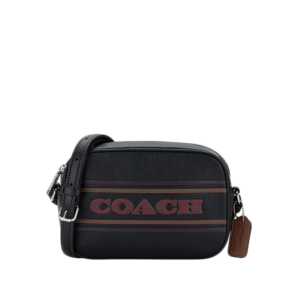 Coach Mini Jamie Camera Bag With Coach Stripe - Black | Shopee Malaysia