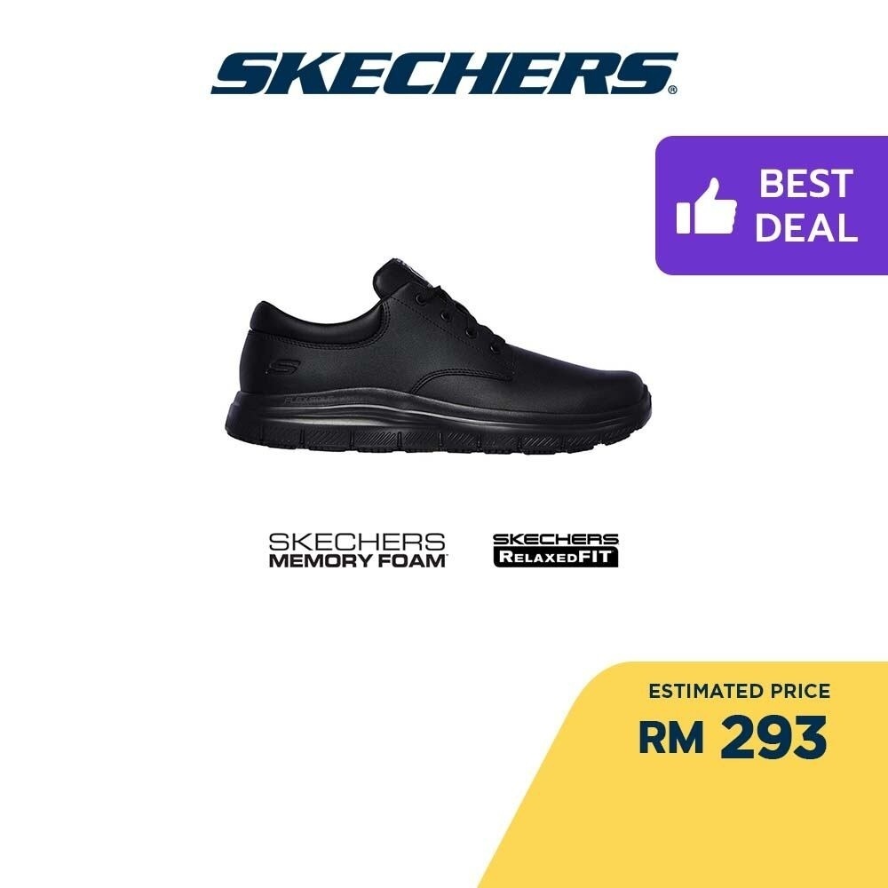 Skechers relaxed fit flex advantage sr clearance work shoe