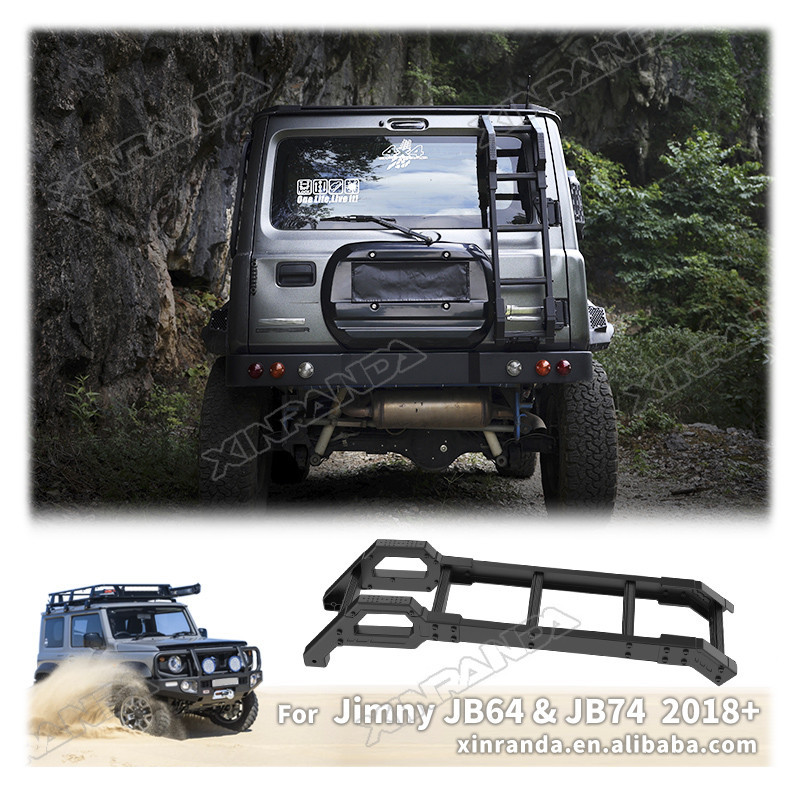 Jimny Accessories Aluminum Tail Rear Ladder for Suzuki Jimny JB74W ...