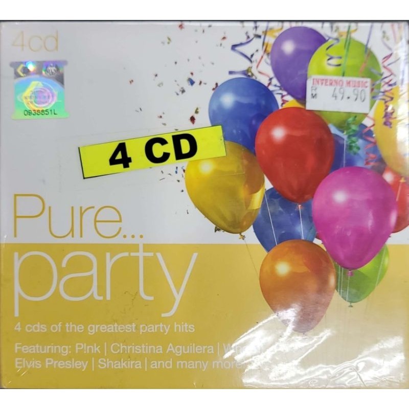 Pure Party - Greatest Party Hits (4CDs) | Shopee Malaysia