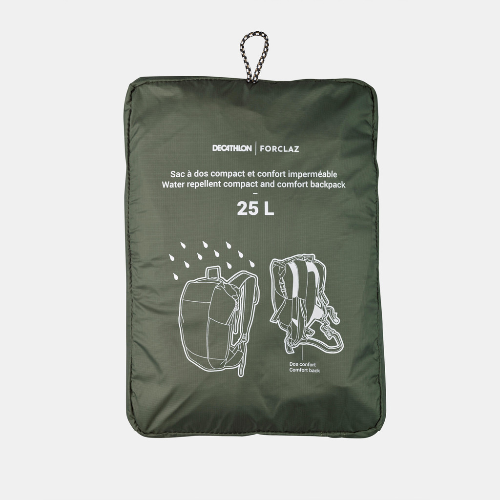 Decathlon Hiking Trekking Compact Waterproof Bag Travel 25 L Black Foldable Lightweight Forclaz Shopee Malaysia