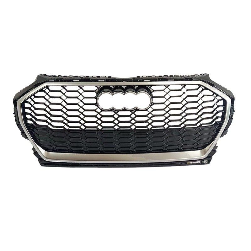 Rsq5 Front Honeycomb Radiator Grill For Audi Q5 Sq5 Abs Black Facelift