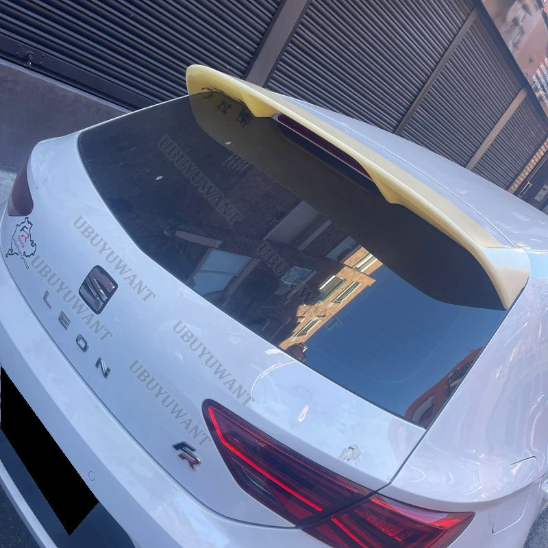 Dakspoiler Wing Voor Seat Voor Leon MK3 MK3.5 5F Hatchback 2012-2021 Fr Stijl Abs Auto Staart Spoiler Body Kit Achter Dak Vleugel Lip Kofferbakspoiler (Kleur : Gloosy black