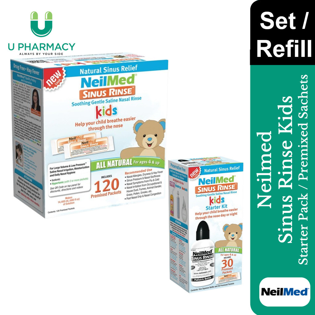 (U Pharmacy) Neilmed Sinus Rinse Kids Starter Kit (EXP: 9/27 ...